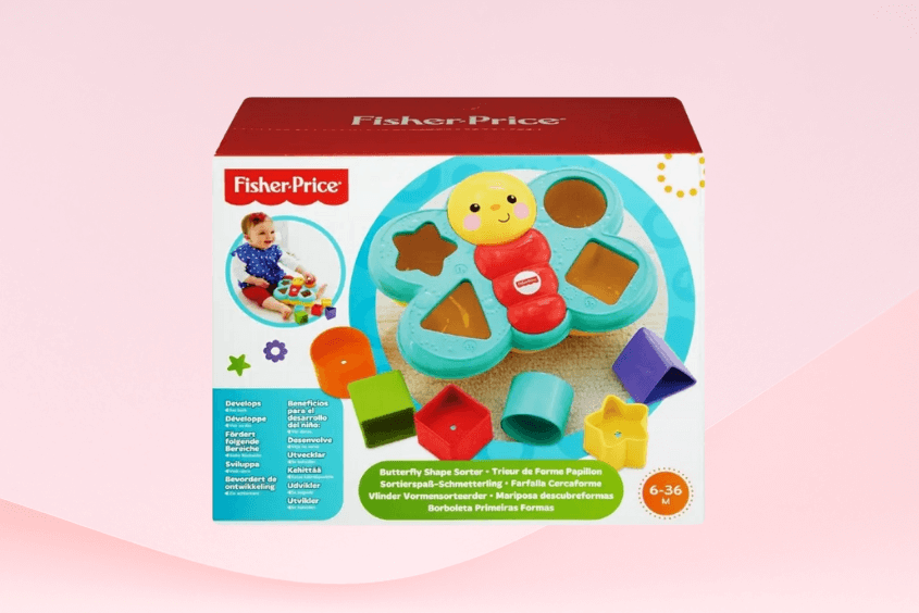 Đồ chơi nhận dạng hình khối chú bướm ngộ nghĩnh Fisher Price 19 CDC22 được nhiều bé yêu thích
