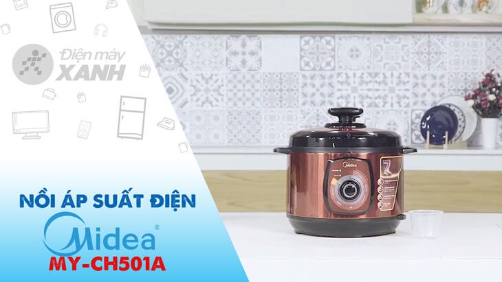 Nồi áp suất điện Midea MY-CH501A 5 lít được bán với giá 1.610.000 đồng (cập nhật vào tháng 11/2023, có thể thay đổi theo thời gian)