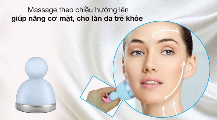 Cây lăn lạnh massage Emmié Face & Body Ice Cooler Blue có thể sử dụng ở nhiều vị trí trên cơ thể