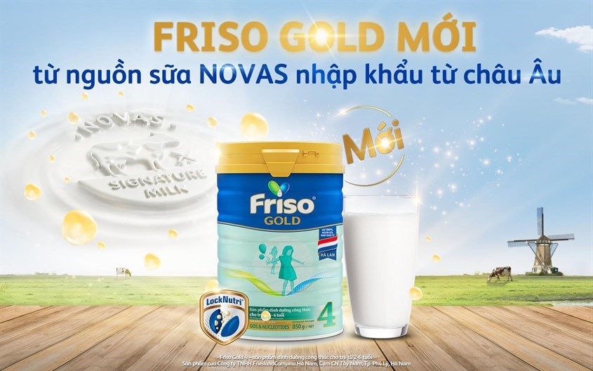 Sữa bột Friso Gold số 4 850g (2 - 6 tuổi)