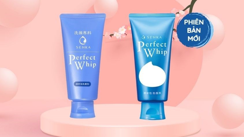 Sữa rửa mặt chiết xuất Tơ Tằm Trắng Senka Perfect Whip U 120g