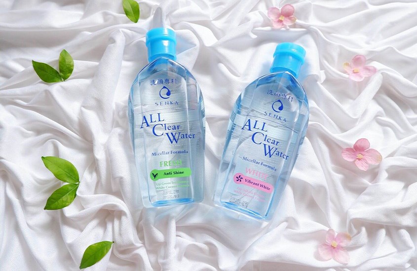 Nước tẩy trang dưỡng trắng Senka All Clear Water Micellar Formula White 230 ml