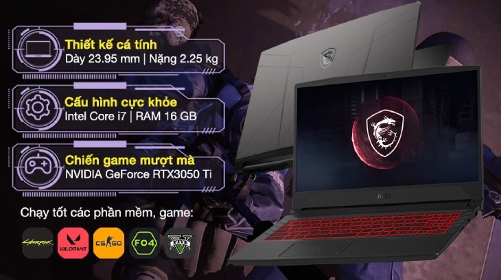 Laptop MSI Gaming Pulse GL66 11UDK i7 dành riêng cho game thủ