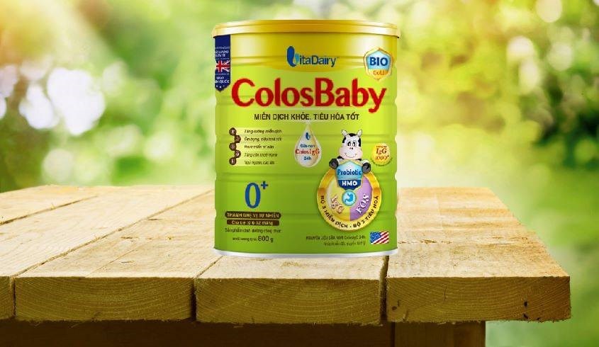 Sữa bột ColosBaby Bio Gold 0+ (sữa non) hương vani 800g (0 - 12 tháng)