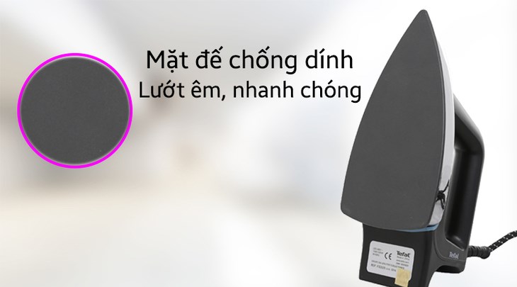 Tuy bàn ủi có mặt đế chống dính tốt nhưng bạn nên hạn chế ủi các chất liệu vải quá mỏng