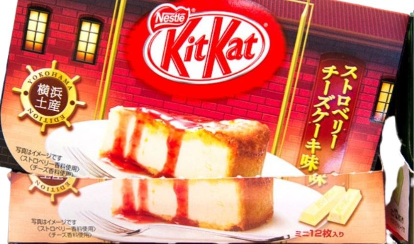 Kẹo Kitkat vị bánh cheese nhân dâu