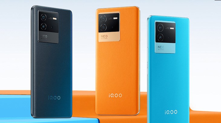 iQOO Neo7 Racing Edition với thiết kế 3 màu nổi bật cùng điểm nhấn là cụm camera vuông vức bắt mắt