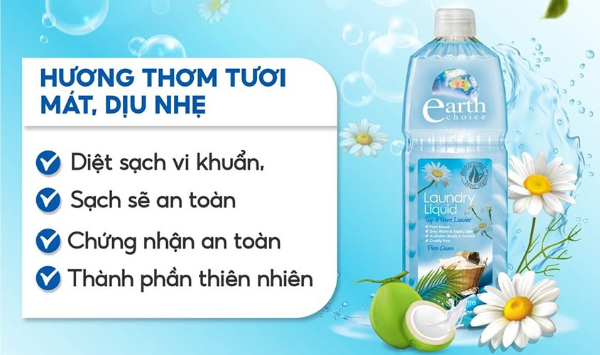 Nước giặt Earth Choice Pure Clean