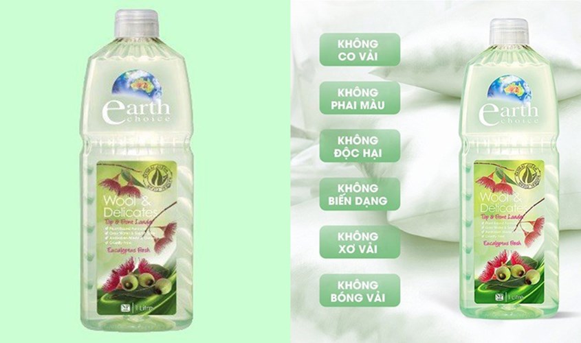 Nước giặt Earth Choice tinh dầu bạch đàn