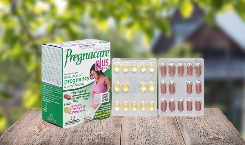 Viên uống Vitabiotics Pregnacare Plus Omega 3 bổ sung vitamin và khoáng chất 56 viên