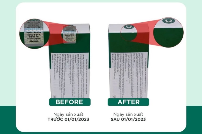 Kiểm tra tem chống hàng giả trên kem chấm mụn Some By Mi