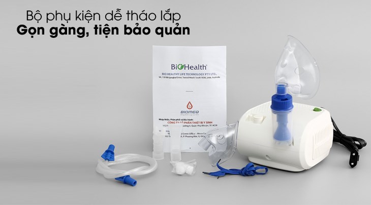 Máy xông khí dung BioHealth NEB PRO có dung tích bình chứa lớn, có thể đựng nhiều thuốc xông