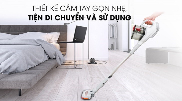 Máy hút bụi không dây Philips FC6723 sở hữu thiết kế thon gọn