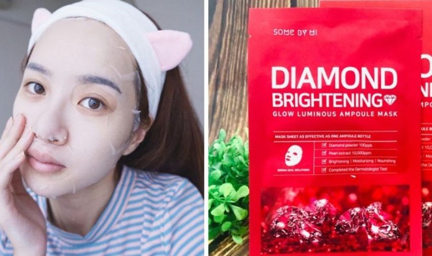 Chiết xuất ngọc trai và bột kim cương có công dụng làm trắng da, khắc phục vùng da xỉn màu