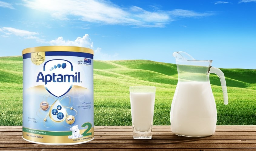 Sữa bột Aptamil Toddler Formula số 2 900g