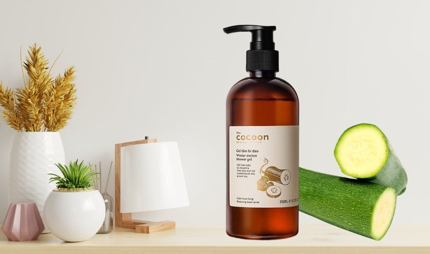 Sữa tắm bí đao giảm mụn ở lưng Cocoon