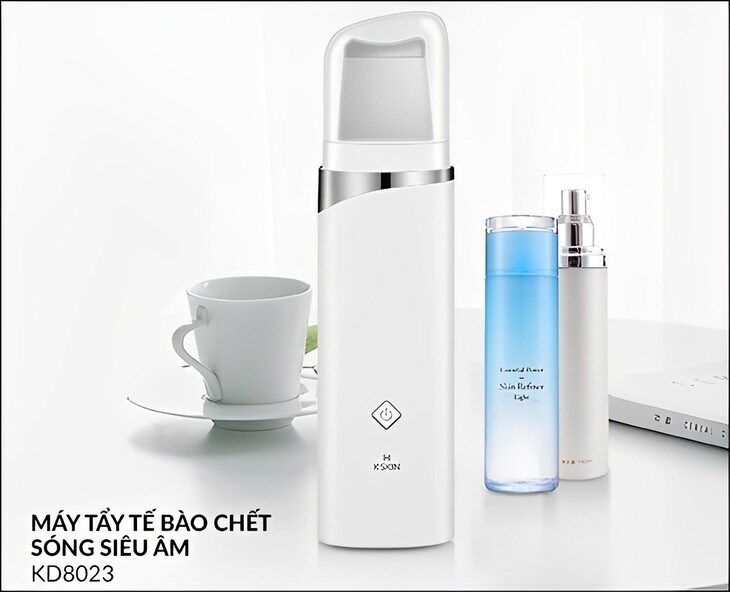 Máy tẩy tế bào chết sóng siêu âm K.Skin KD8023 tích hợp 3 tính năng và 4 chế độ làm sạch hiện đại