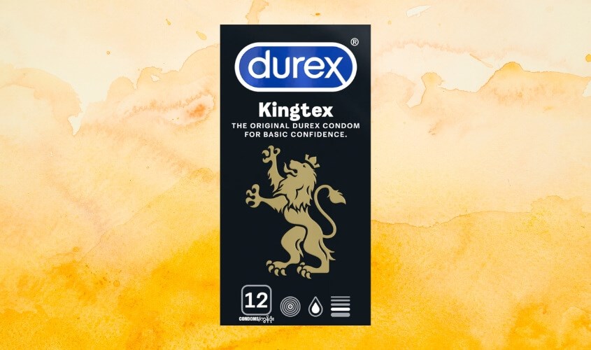 Hộp 12 cái bao cao su Durex Kingtex 49 mm