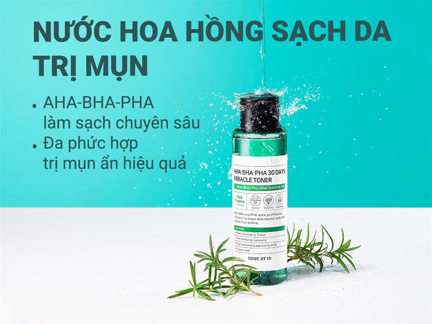 Toner làm sạch da, giảm mụn AHA-BHA-PHA Some By Mi 30 Days Miracle