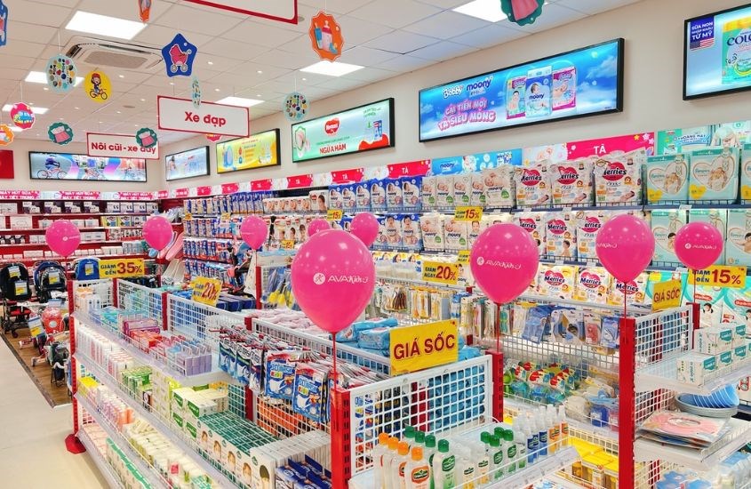 Hệ thống cửa hàng AVAKids chuyên cung cấp các sản phẩm chính hãng