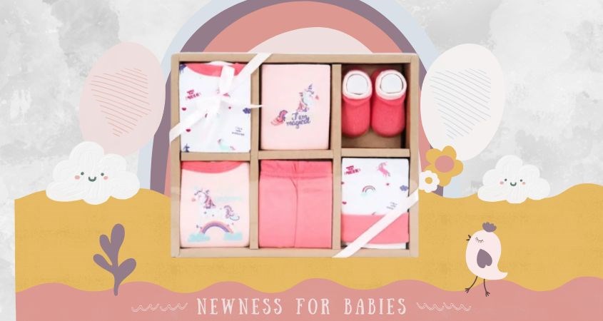 Set 6 món sơ sinh Rabity 30.056 màu hồng