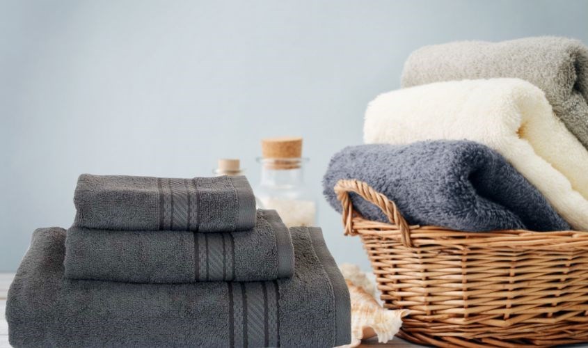 Khăn mặt cotton lapyarn Mollis FM8V 34x78 cm - Xám 75