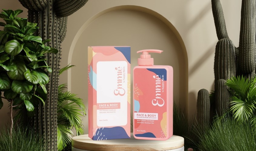 Kem dưỡng trắng toàn thân 5% Niacinamide Emmié Face & Body Emulsion 250g