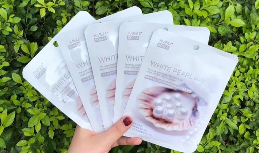 Mặt nạ ngọc trai White Pearl Mask Amisilk 