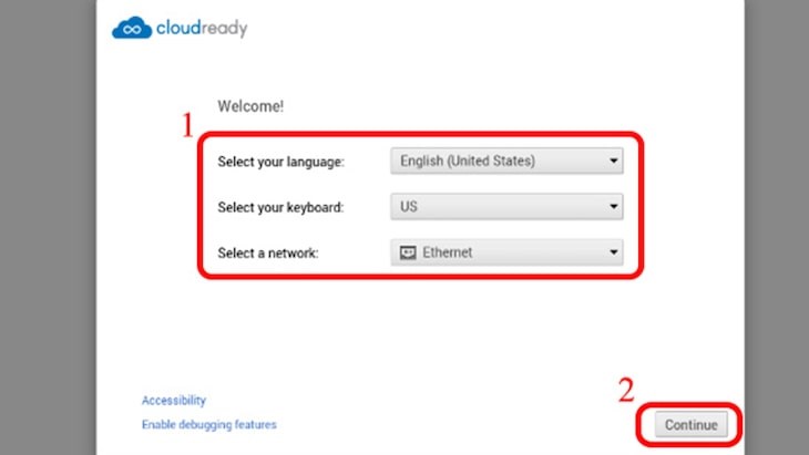Các bước thay đổi ngôn ngữ sau khi cài đặt Chrome OS