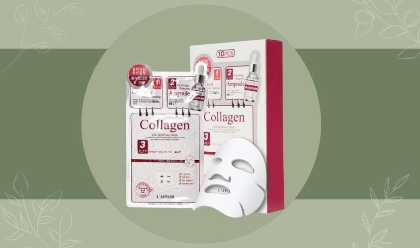 Mặt nạ giấy 3 bước Collagen ngăn ngừa lão hóa da Rainbow L Mặt nạ giấy 3 bước Collagen ngăn ngừa lão hóa da Rainbow L