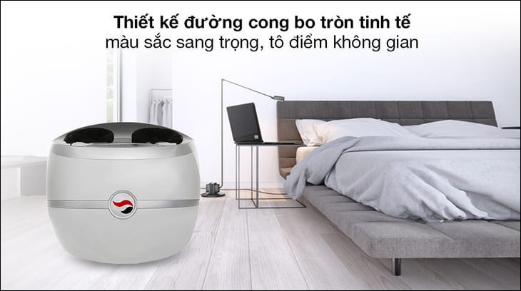 Máy massage chân HASUTA HMF-260 (Màu xám) sở hữu các đường cong bo tròn tinh tế, màu sắc sang trọng tô điểm không gian