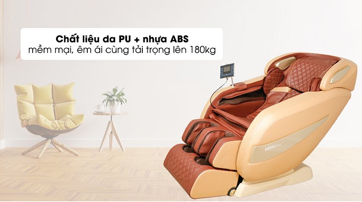 Ghế Massage Airbike Sport MK-327 được gia công từ PU và nhựa ABS.