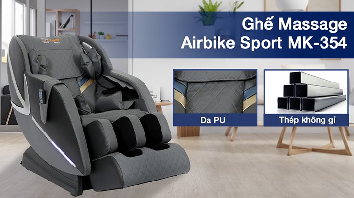 Ghế Massage Airbike Sport MK-354 đến từ thương hiệu Airbike được gia công bền bỉ.