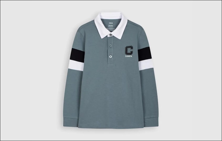 Áo polo bé trai Canifa 2TP21W003-SB900 màu xanh