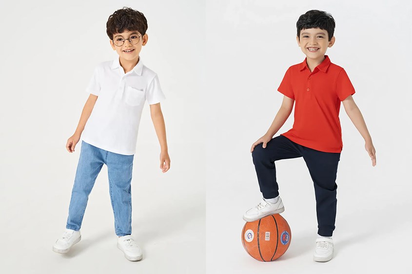 Áo polo kết hợp quần jean