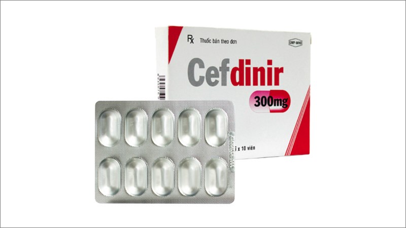 CEFDINIR 300 CEFDINIR 300 thường dùng trong các trường hợp nhiễm khuẩn hô hấp