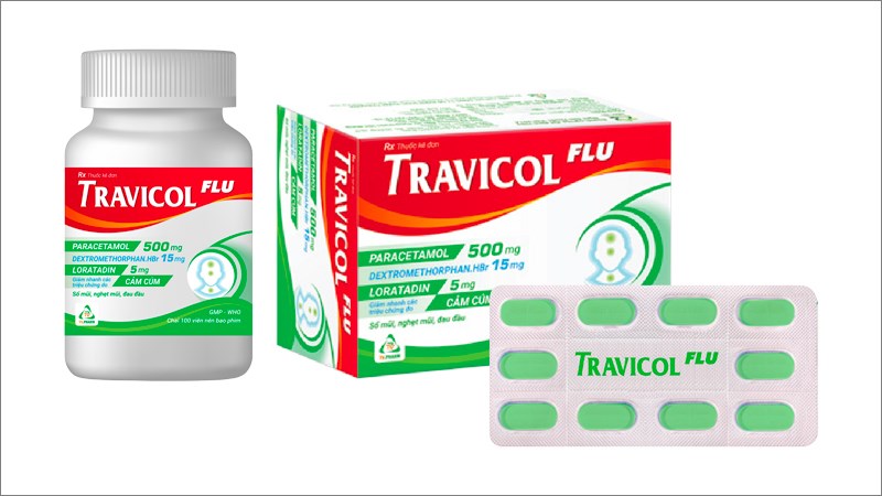 Travicol Flu Travicol Flu điều trị các triệu chứng của cảm cúm