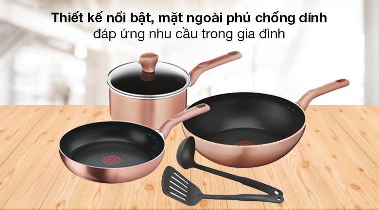 Thiết kế sang trọng, hiện đại chính là điểm nhấn cho chảo Tefal