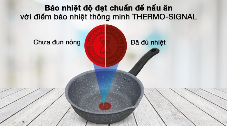 Công nghệ Thermo-signal là tiện ích được trang bị trên các dòng chảo Tefal