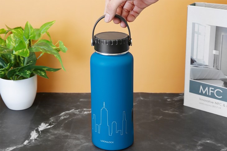 Bình giữ nhiệt inox 897 ml Lock&Lock LHC4160BLU