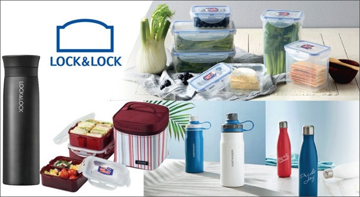 Ảnh minh họa một số sản phẩm nổi tiếng của thương hiệu Lock&Lock sản xuất