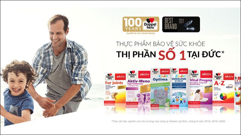Thương hiệu Doppelherz số 1 tại Đức