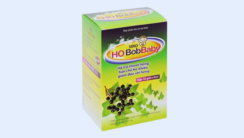 Siro Ho BobBaby hỗ trợ giảm ho hộp 30 gói