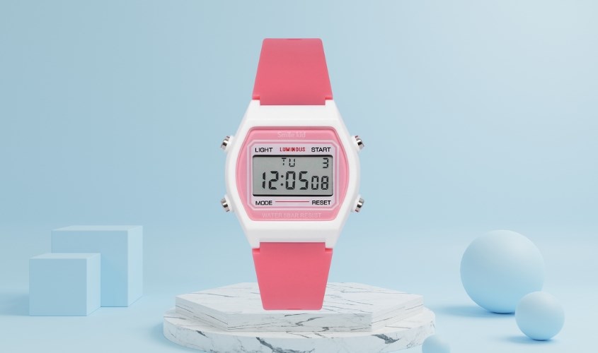 Đồng hồ Smile Kid SL223L-6 có thể mang dưới mưa hoặc rửa tay thoải mái