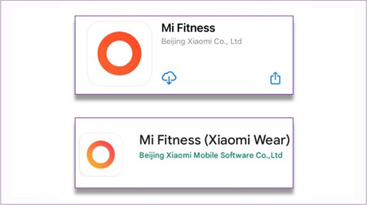 Tải ứng dụng Mi Fitness trên App Store hoặc Google Play