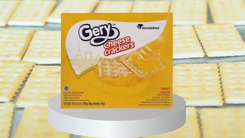 Bánh quy Gery Cheese Crackers vị phô mai hộp 300g