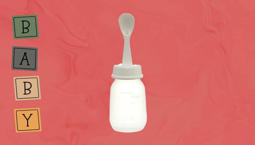 Bình ăn dặm Pigeon nhỏ 120 ml (từ 6 tháng)