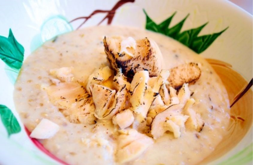 Cháo yến mạch gà rất thơm ngon, bổ dưỡng và dễ hấp thu