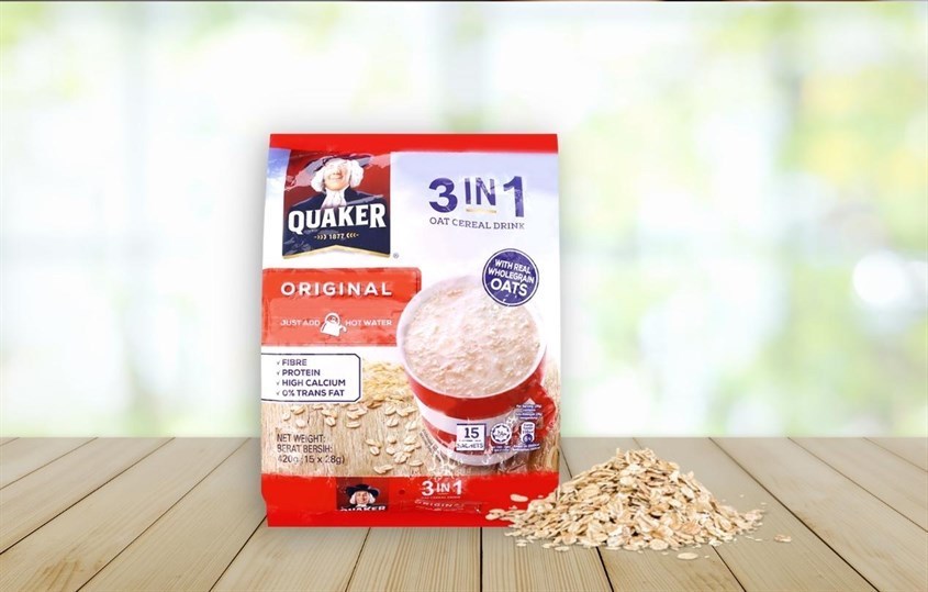 Yến mạch nguyên chất cán vỡ vị truyền thống Quaker 420g (dành cho bé từ 3 tuổi)
