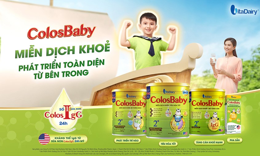 Sữa Colosbaby là thương hiệu đến từ Việt Nam